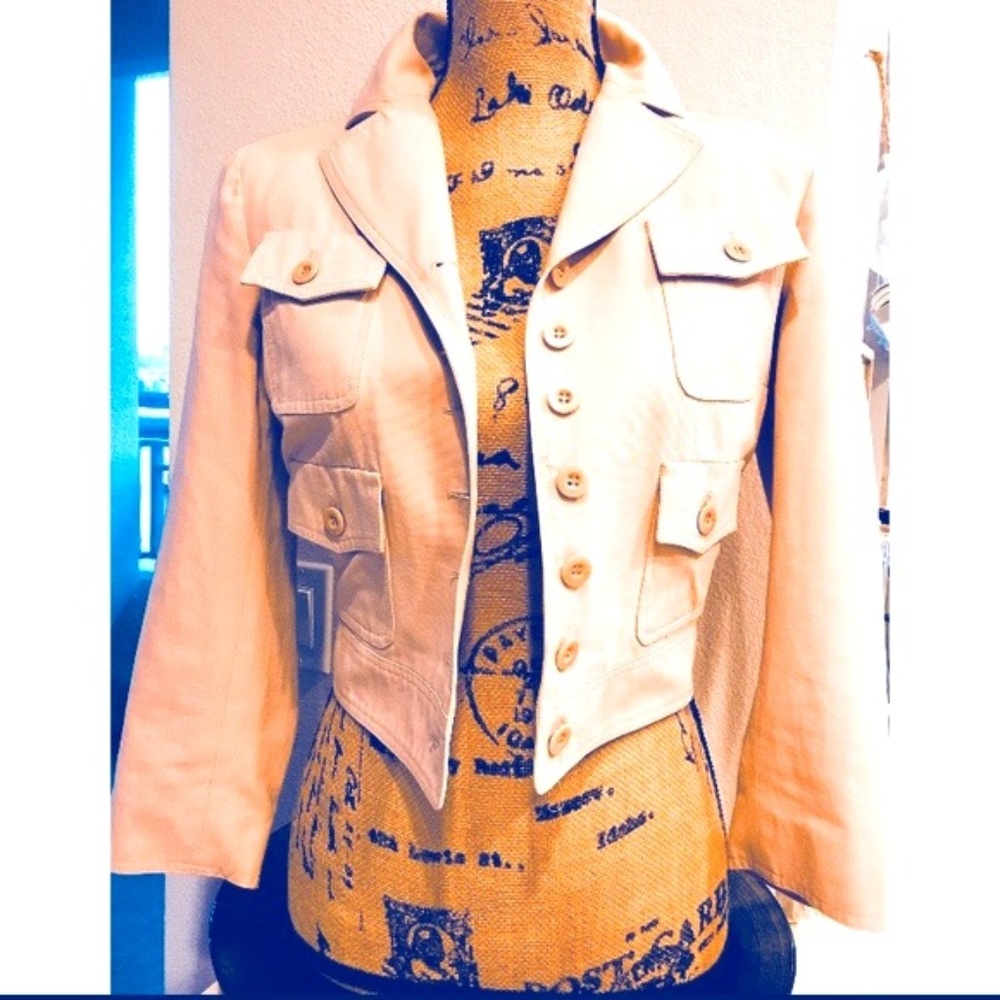 Chloe pink crop jacket